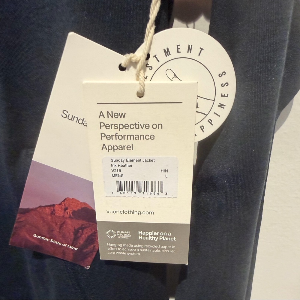 NEW Vuori Sunday Element Jacket - Picture 8 of 11